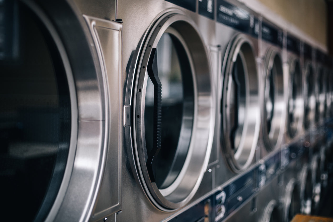 washing machines in a laundrette